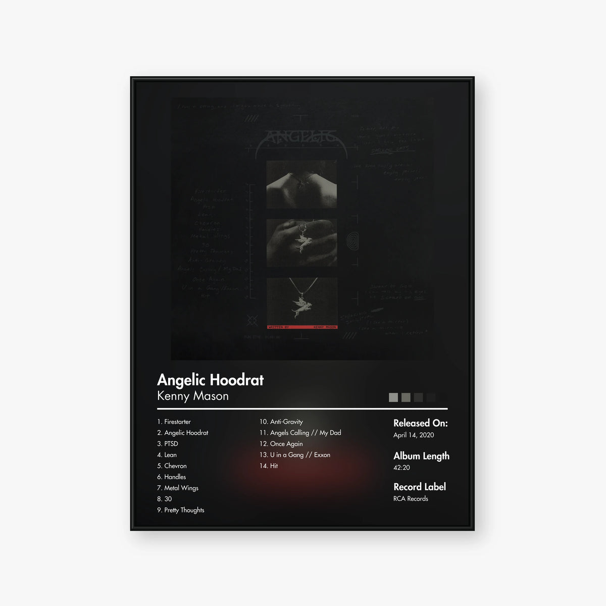 Kenny Mason — Angelic Hoodrat Album Poster — Blur frame mockup