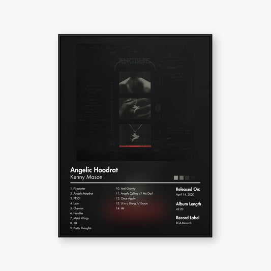 Kenny Mason — Angelic Hoodrat Album Poster — Blur frame mockup