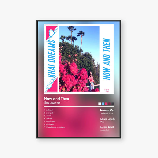 khai dreams — Now and Then Album Poster — Blur frame mockup