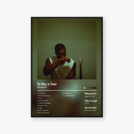 Khamari — To Dry a Tear Album Poster — Blur frame mockup