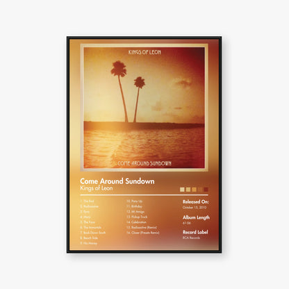 Kings of Leon — Come Around Sundown Album Poster — Blur frame mockup