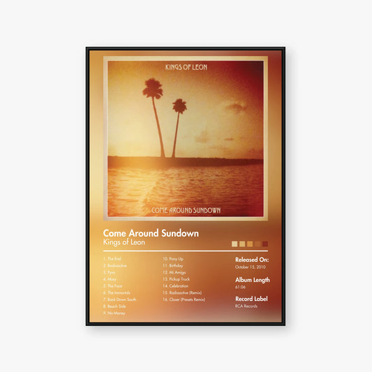 Kings of Leon — Come Around Sundown Album Poster — Blur frame mockup