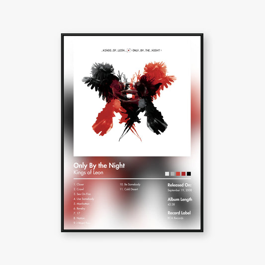 Kings of Leon — Only by the Night Album Poster — Blur frame mockup
