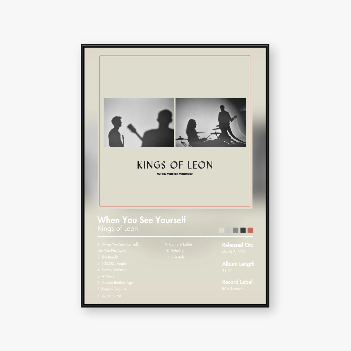Kings of Leon — When You See Yourself Album Poster — Blur frame mockup