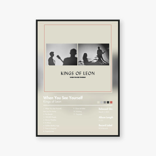 Kings of Leon — When You See Yourself Album Poster — Blur frame mockup