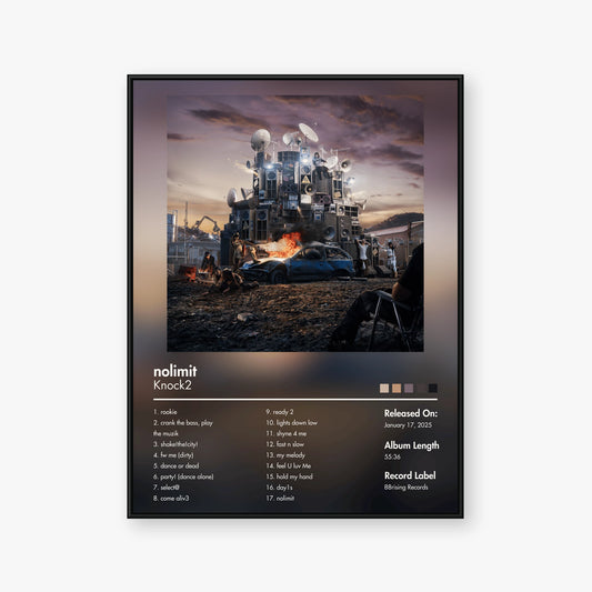 Knock2 — nolimit Album Poster — Blur frame mockup