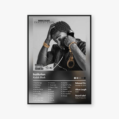 Kodak Black — Institution Album Poster — Blur frame mockup