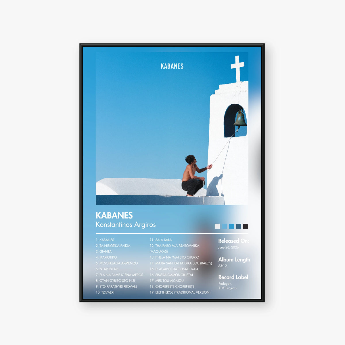 Konstantinos Argiros — KABANES Album Poster — Blur frame mockup