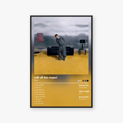 kwn — with all due respect Album Poster — Blur frame mockup