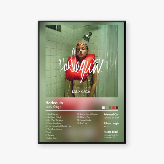 Lady Gaga — Harlequin Album Poster — Blur frame mockup