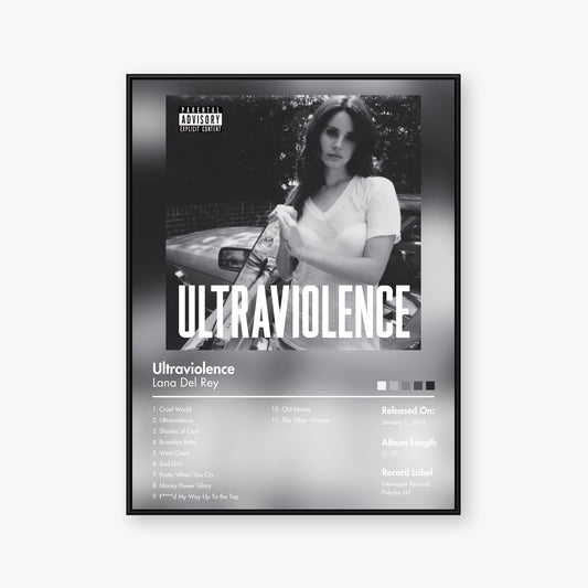 Lana Del Rey — Ultraviolence Album Poster — Blur frame mockup