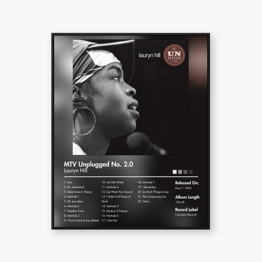 Lauryn Hill — MTV Unplugged No. 2.0 Album Poster — Blur frame mockup