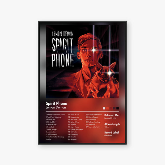 Lemon Demon — Spirit Phone Album Poster — Blur frame mockup