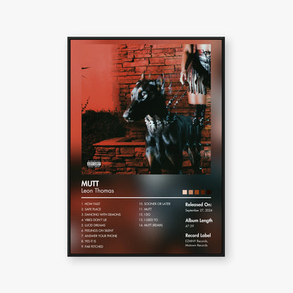 Leon Thomas — MUTT Album Poster — Blur frame mockup