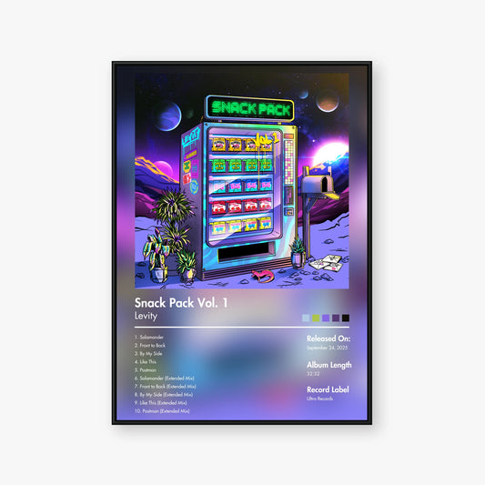 Levity — Snack Pack Vol. 1 Album Poster — Blur frame mockup