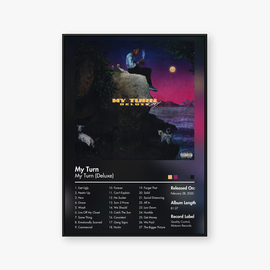 Lil Baby — My Turn (Deluxe) Album Poster — Blur frame mockup
