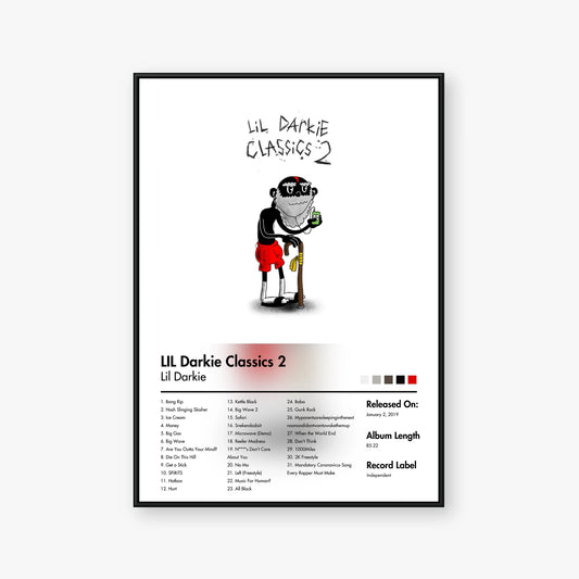 Lil Darkie — LIL DARKIE CLASSICS 2 Album Poster — Blur frame mockup