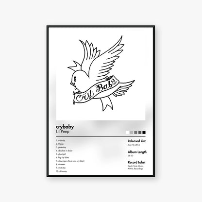 LiL PEEP — Crybaby Album Poster — Blur frame mockup