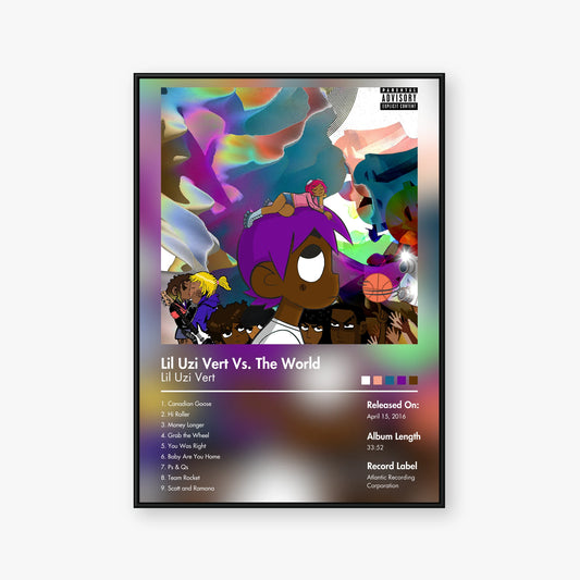 Lil Uzi Vert — Lil Uzi Vert vs. the World Album Poster — Blur frame mockup