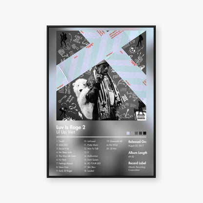 Lil Uzi Vert — Luv Is Rage 2 Album Poster — Blur frame mockup