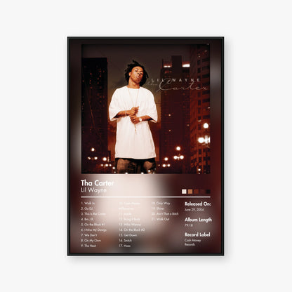Lil Wayne — Tha Carter Album Poster — Blur frame mockup