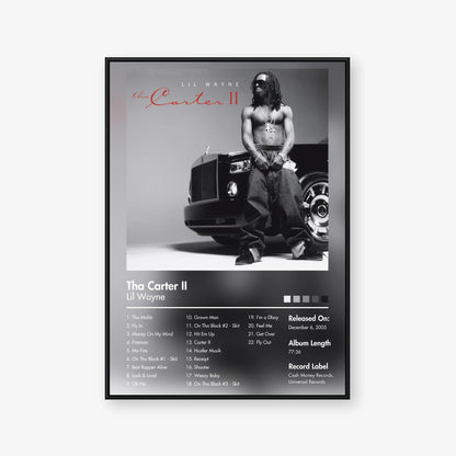 Lil Wayne — Tha Carter II Album Poster — Blur frame mockup