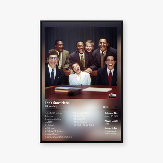 Lil Yachty — Let’s Start Here. Album Poster — Blur frame mockup