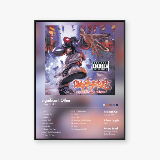Limp Bizkit — Significant Other Album Poster — Blur frame mockup
