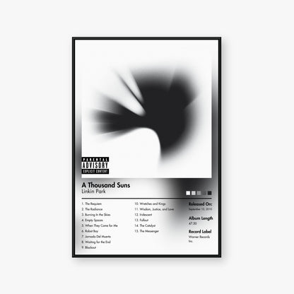 Linkin Park — A Thousand Suns Album Poster — Blur frame mockup