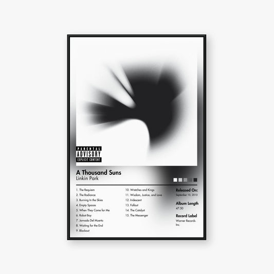 Linkin Park — A Thousand Suns Album Poster — Blur frame mockup