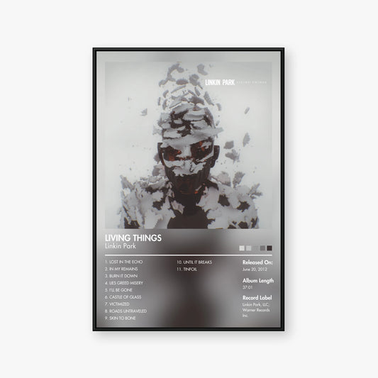 Linkin Park — Living Things Album Poster — Blur frame mockup