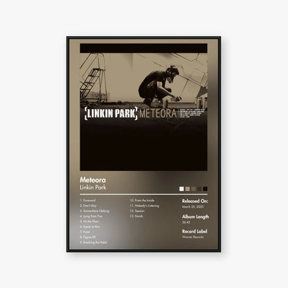 Linkin Park — Meteora Album Poster — Blur frame mockup