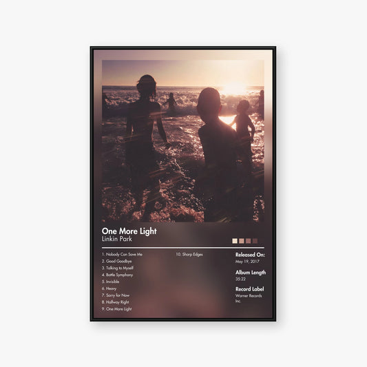 Linkin Park — One More Light Album Poster — Blur frame mockup
