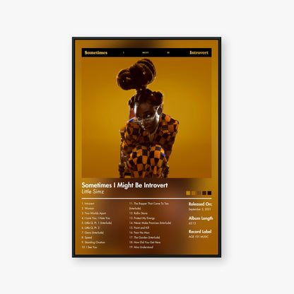 Little Simz — Sometimes I Might Be Introvert Album Poster — Blur frame mockup