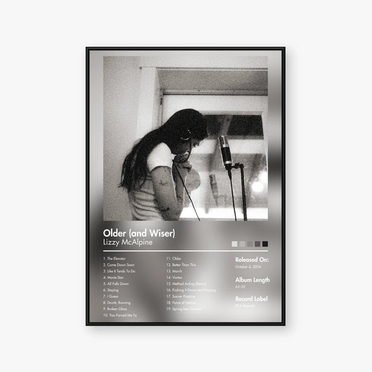 Lizzy McAlpine — Older and Wiser Album Poster — Blur frame mockup