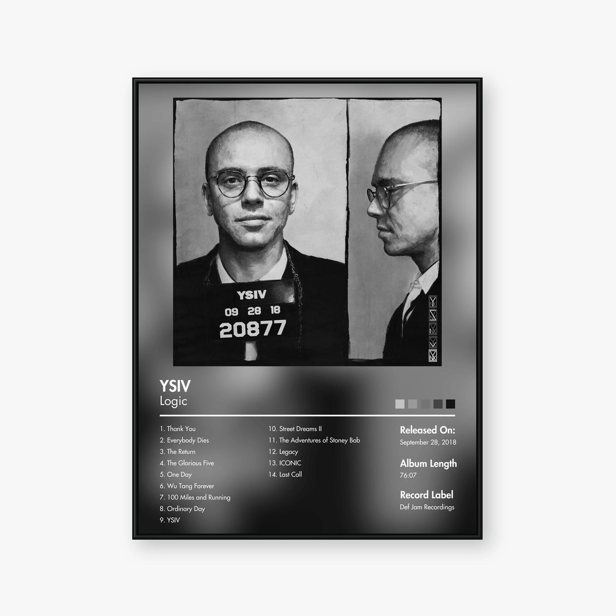 Logic — YSIV Album Poster — Blur frame mockup