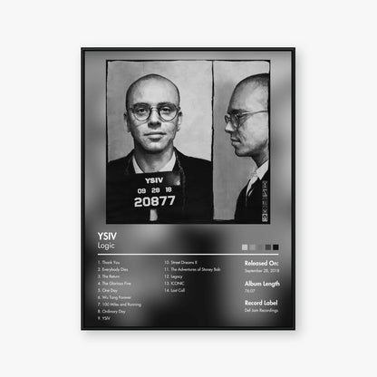 Logic — YSIV Album Poster — Blur frame mockup