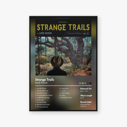 Lord Huron — Strange Trails Album Poster — Blur frame mockup