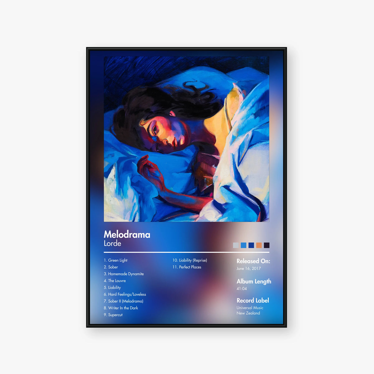 Lorde — Melodrama Album Poster — Blur frame mockup