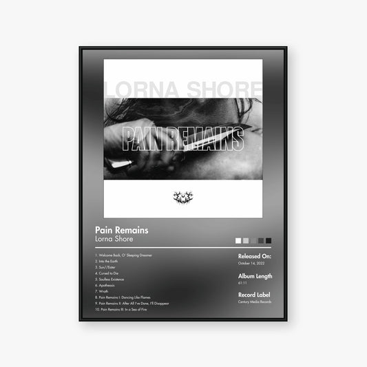Lorna Shore — Pain Remains Album Poster — Blur frame mockup