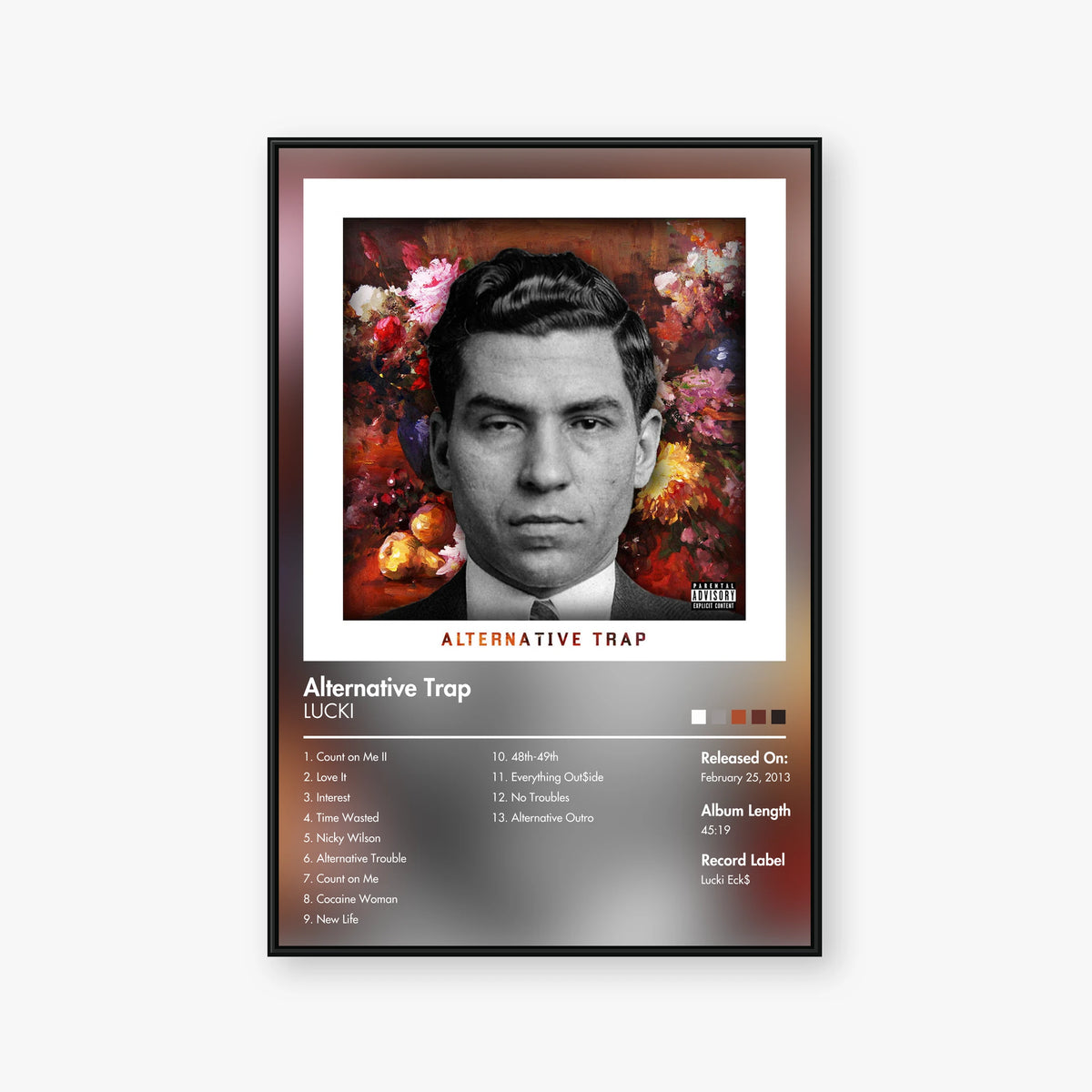 Lucki Eck$ — Alternative Trap Album Poster — Blur frame mockup