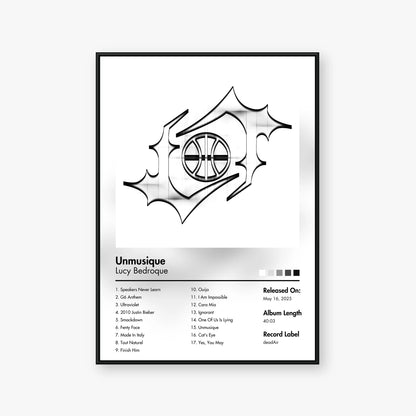 Lucy Bedroque — Unmusique Album Poster — Blur frame mockup