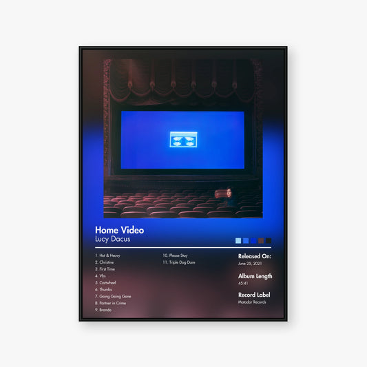 Lucy Dacus — Home Video Album Poster — Blur frame mockup