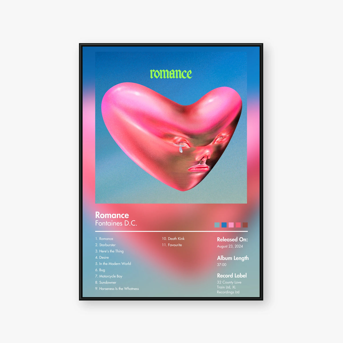 Luis Miguel — Romance Album Poster — Blur frame mockup