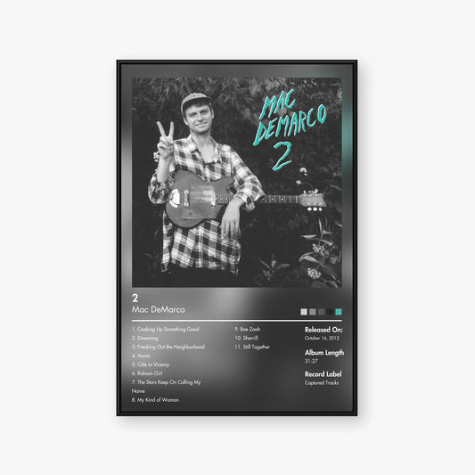 Mac DeMarco — 2 Album Poster — Blur frame mockup