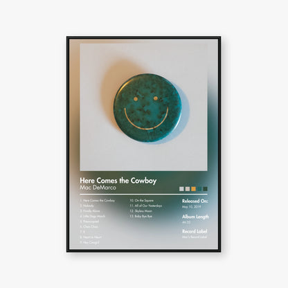 Mac DeMarco — Here Comes the Cowboy Album Poster — Blur frame mockup