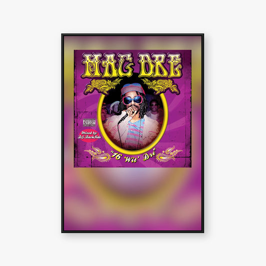 Mac Dre — 16 Wit' Dre Album Poster — Blur frame mockup