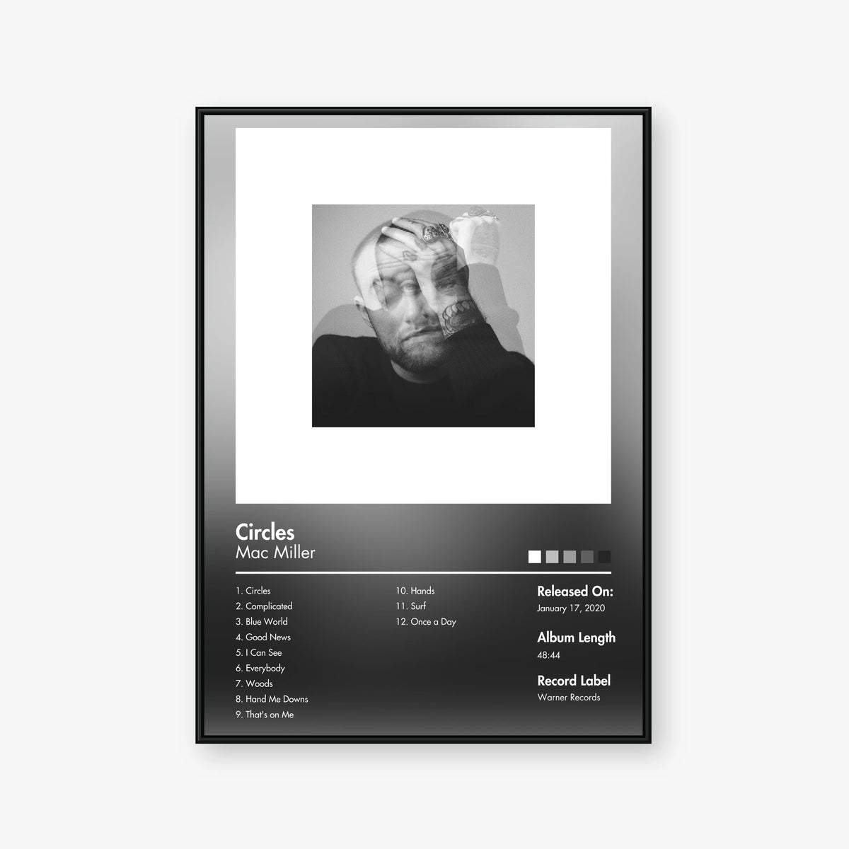 Mac Miller — Circles Album Poster — Blur frame mockup