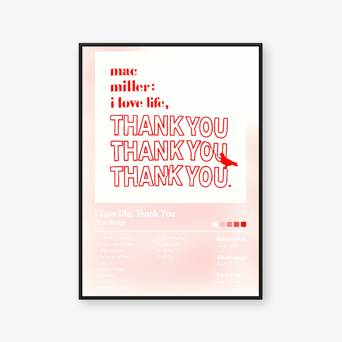 Mac Miller — I Love Life, Thank You Album Poster — Blur frame mockup