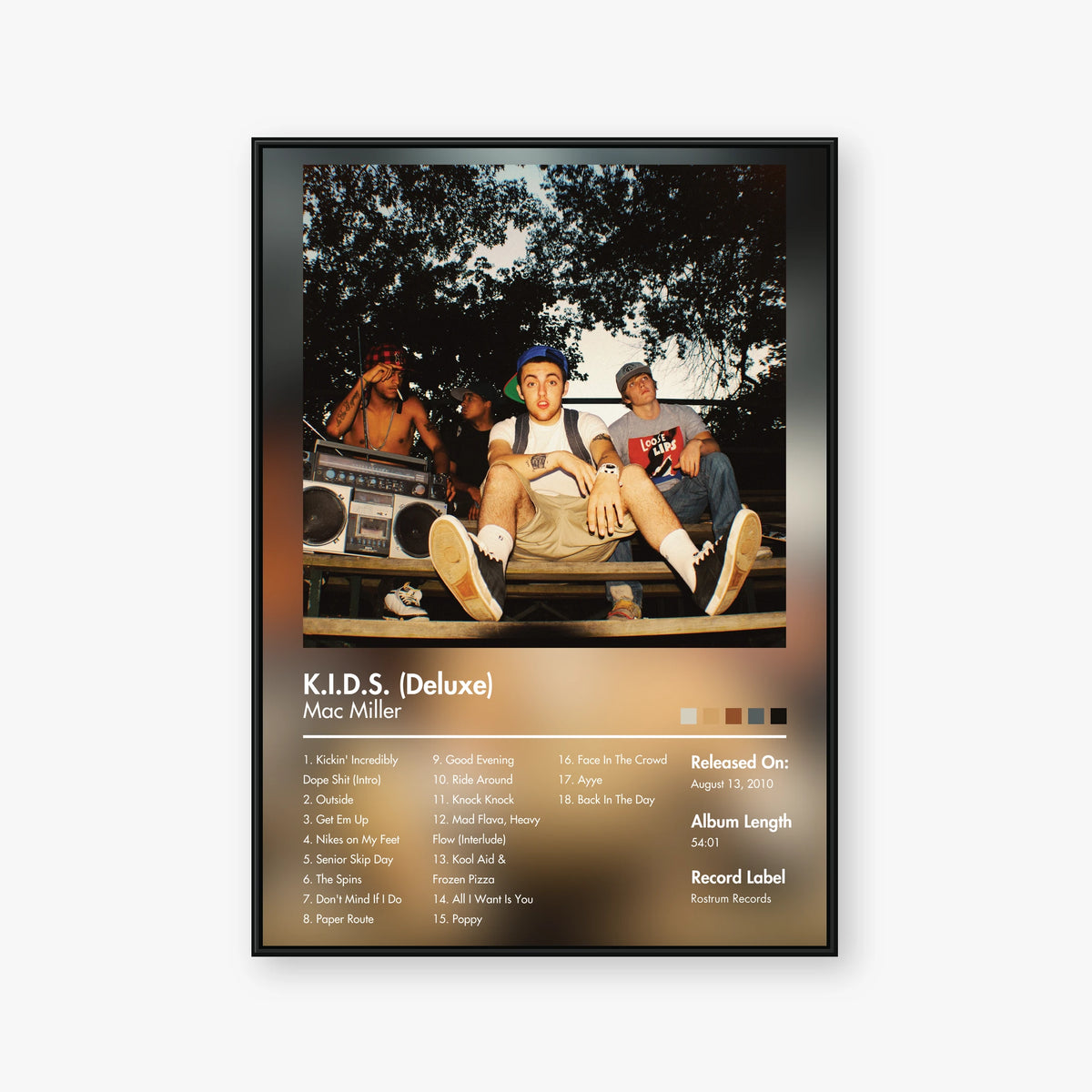Mac Miller — K.I.D.S. (Deluxe) Album Poster — Blur frame mockup